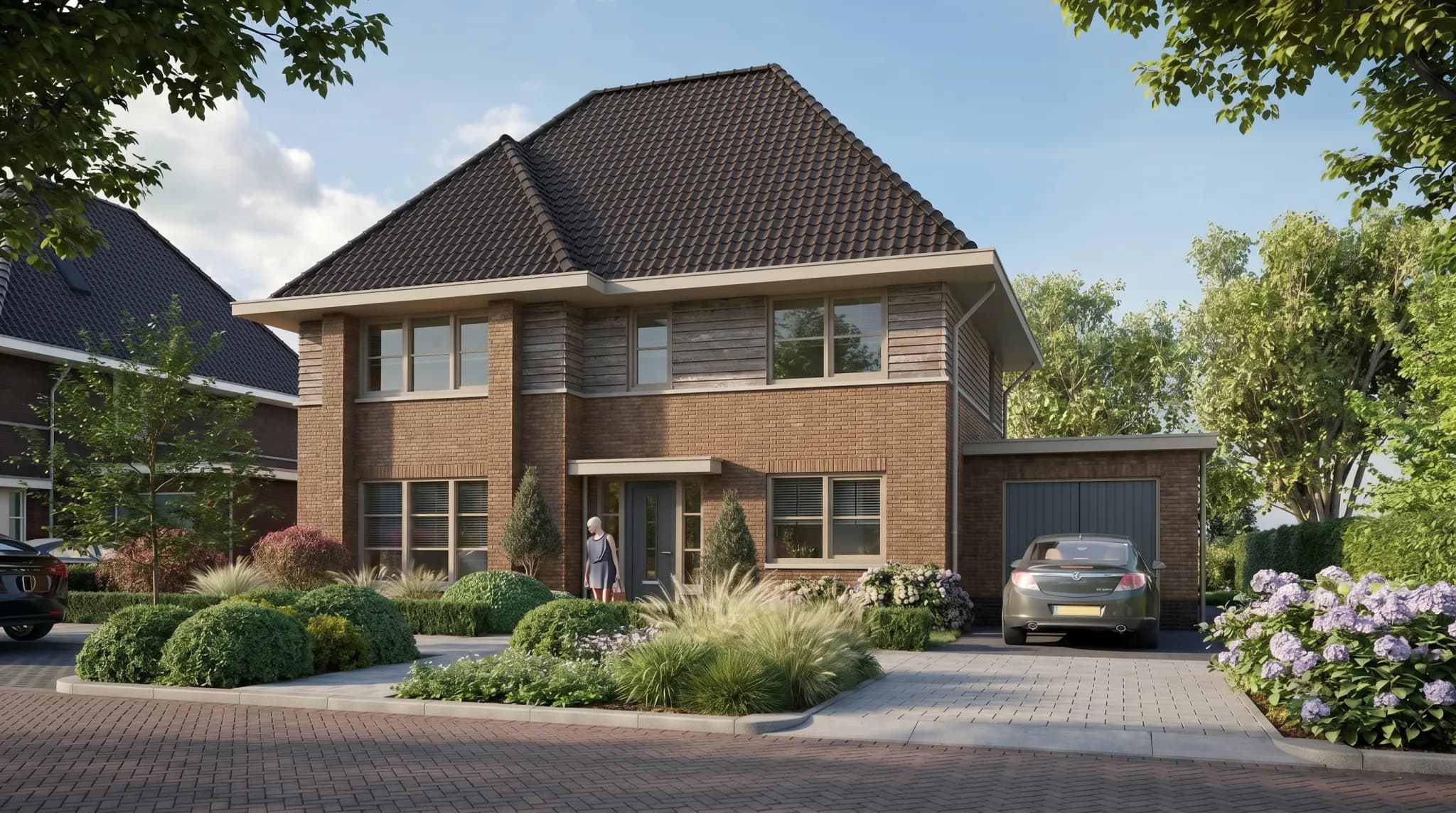 Particuliere villabouw — beeld