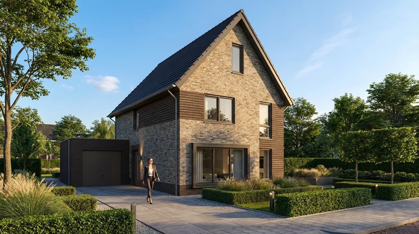 Particuliere villabouw — beeld